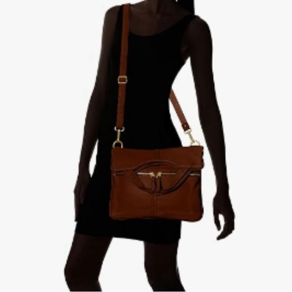 Fossil Erin Foldover Crossbody Tote Bag - Picture 2 of 10